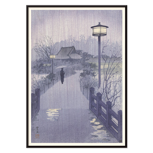 , with black aluminium frame on white background