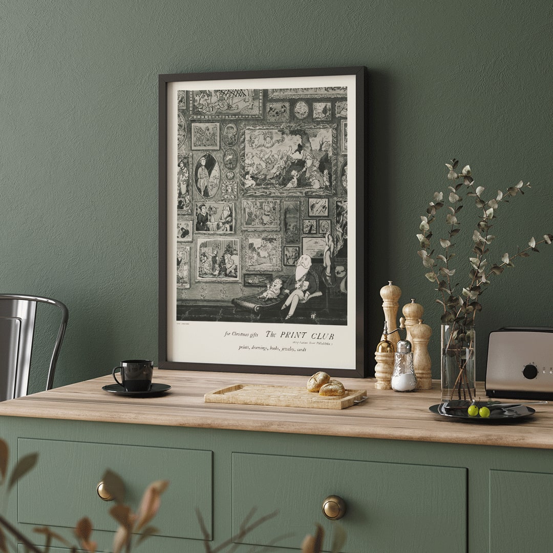 , framed and displayed in home decor