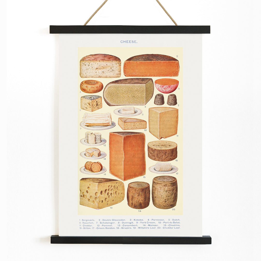 , with wooden magnetic frame on white background