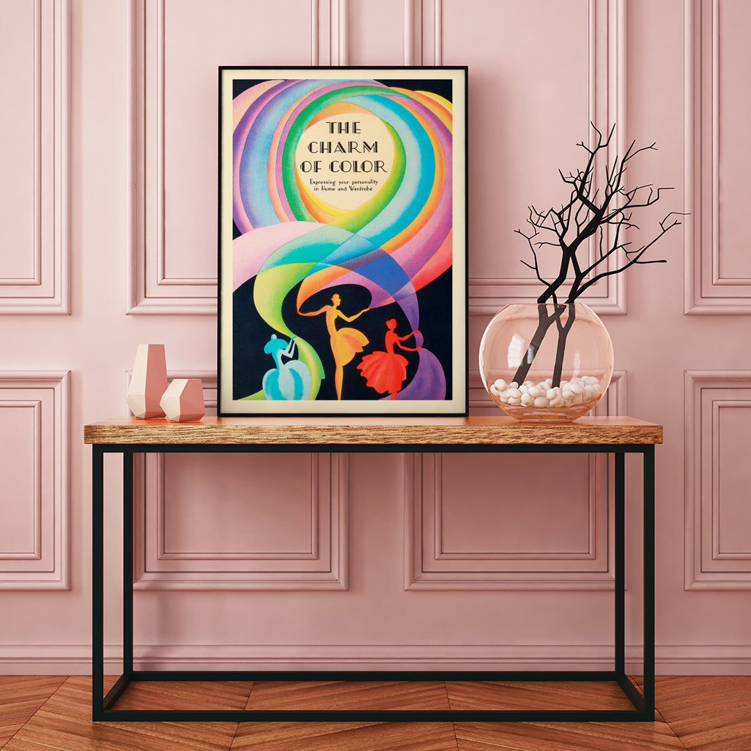 , framed and displayed in home decor