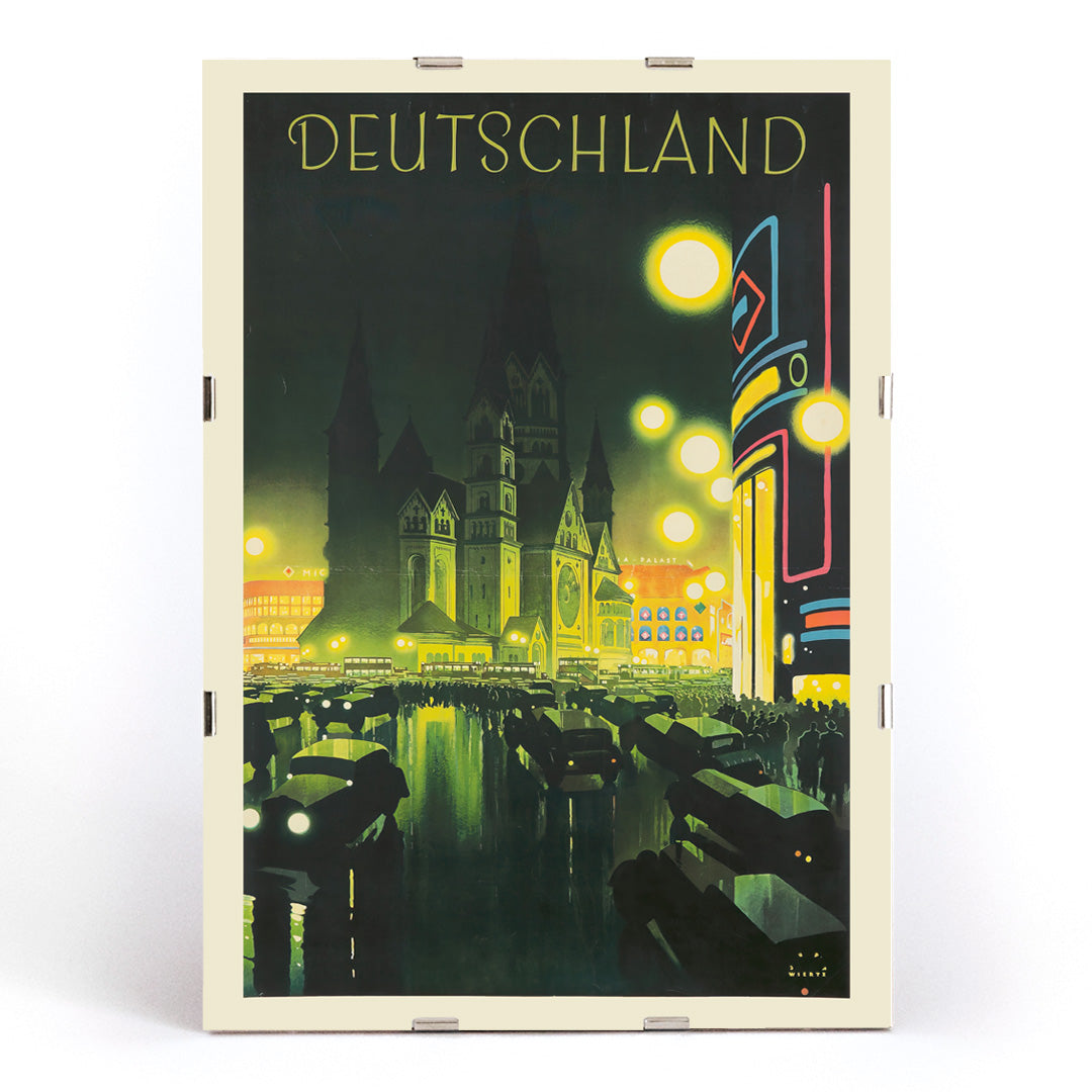 , framed and displayed in modern living room decor