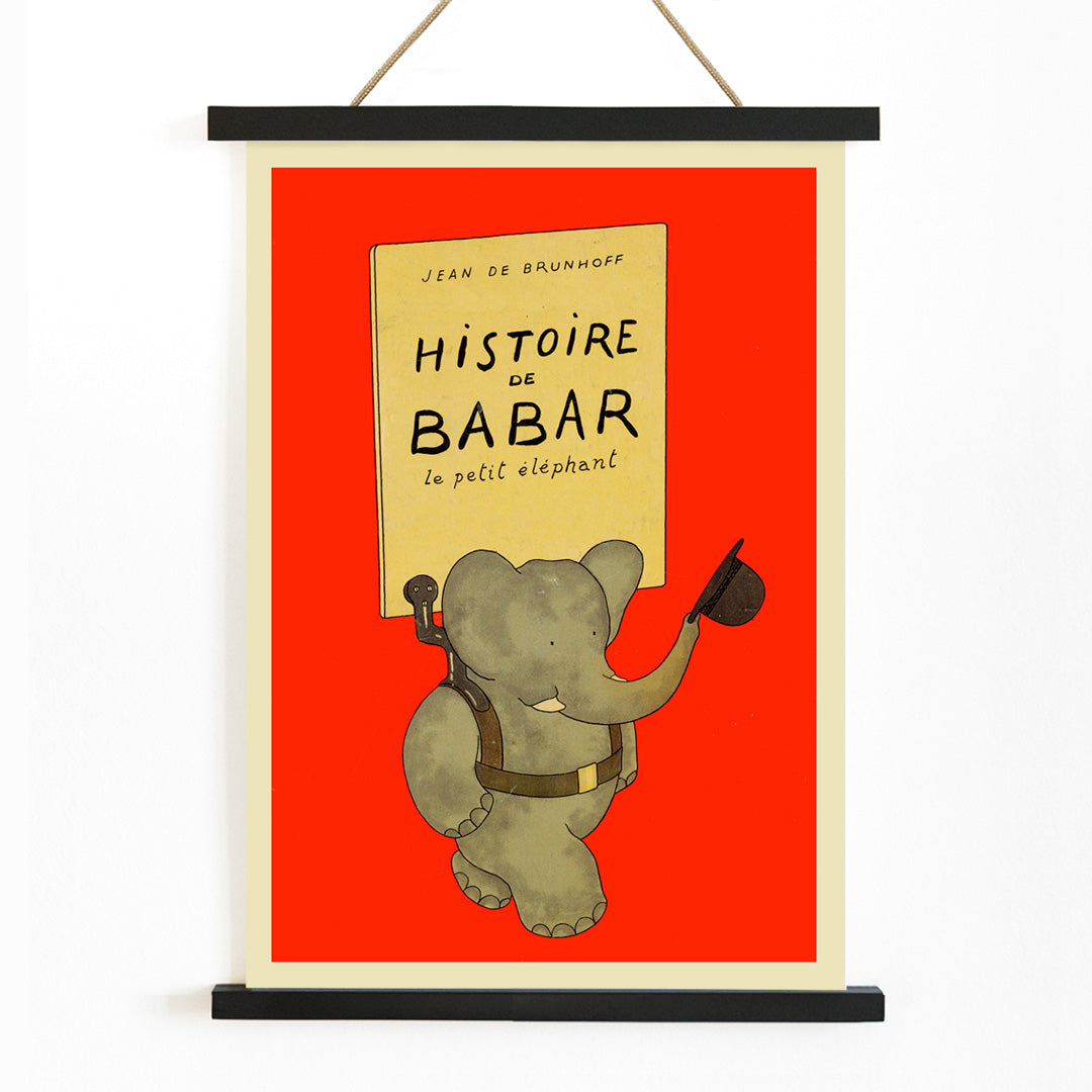 , with wooden magnetic frame on white background