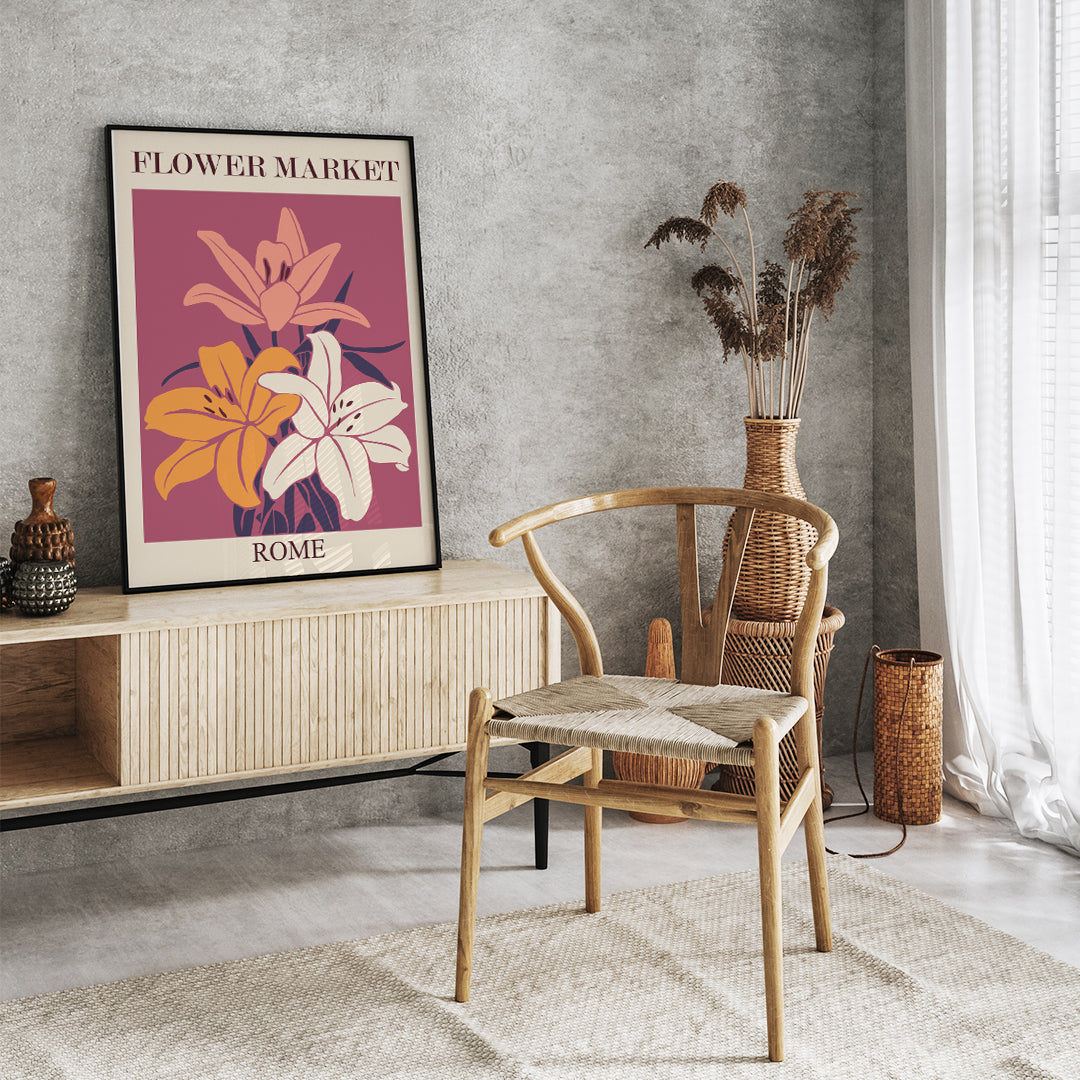 , framed and displayed in home decor