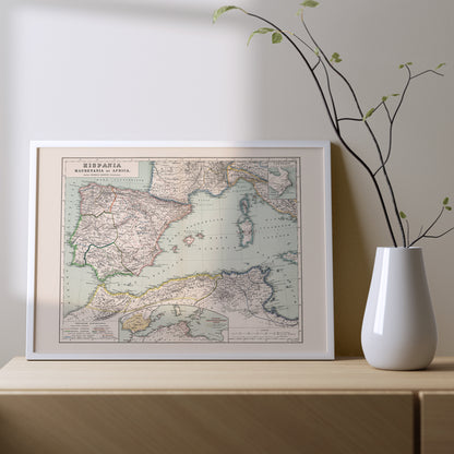 , framed and displayed in home decor