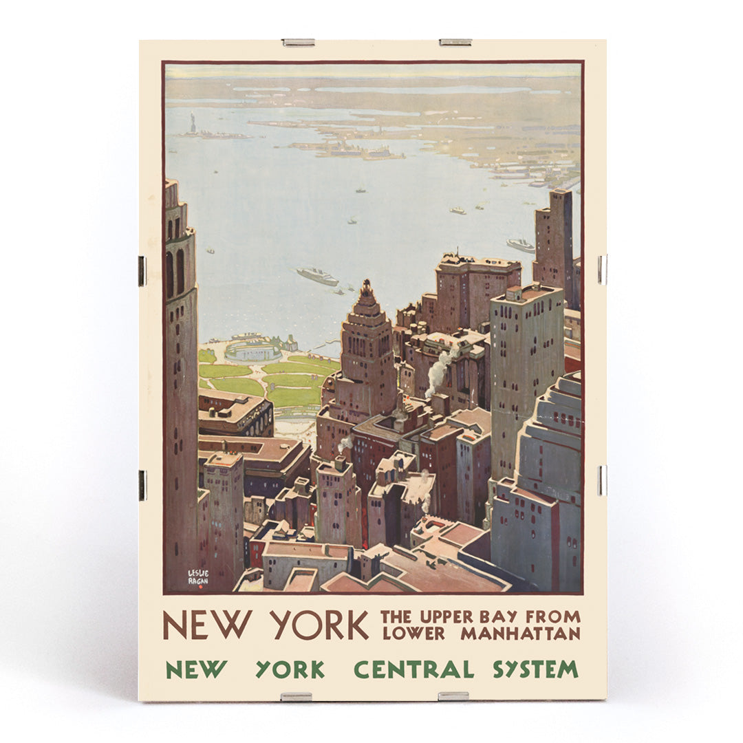 , framed and displayed in modern living room decor