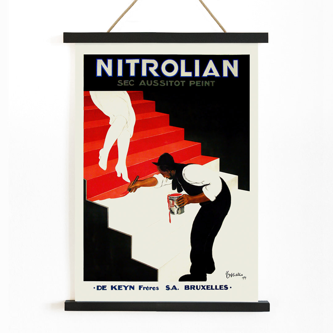 , with wooden magnetic frame on white background