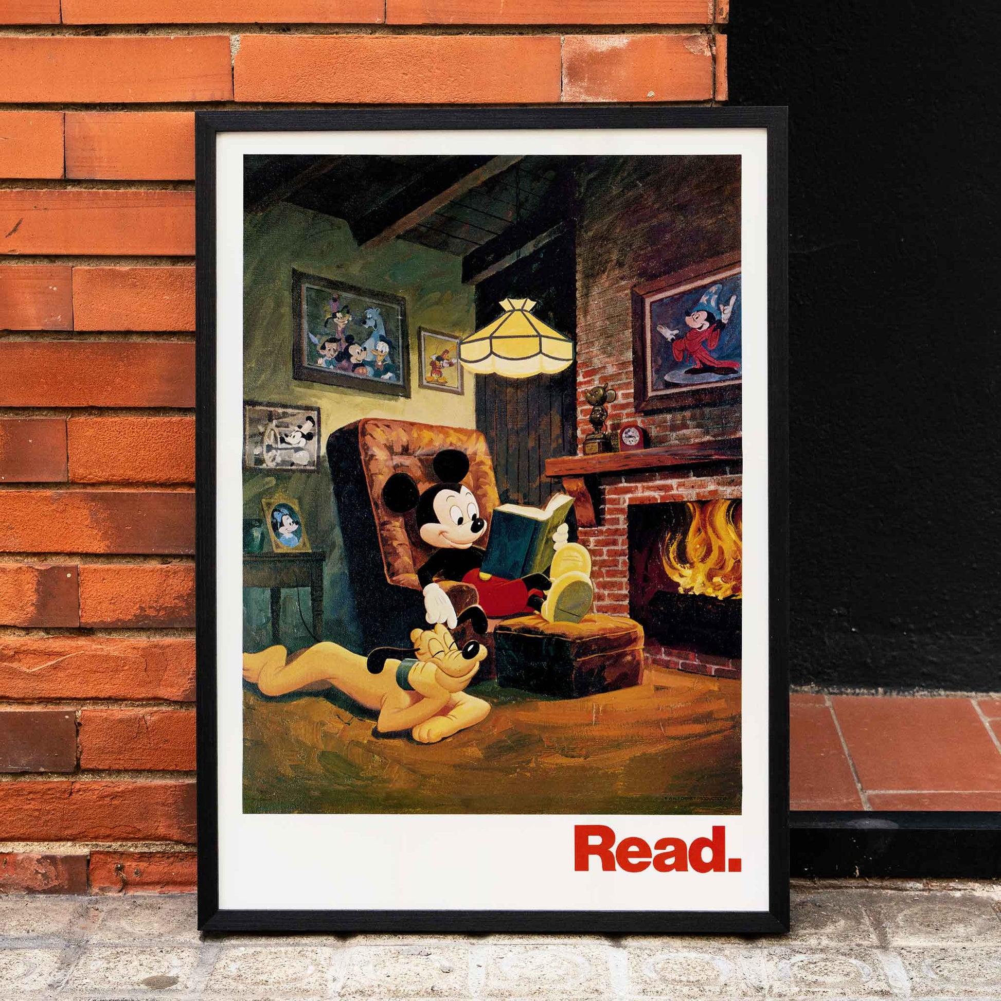 , framed and displayed in home decor