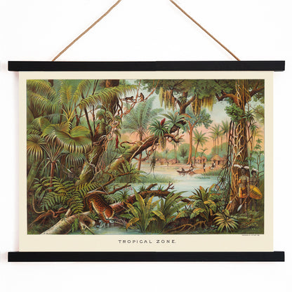 , with wooden magnetic frame on white background