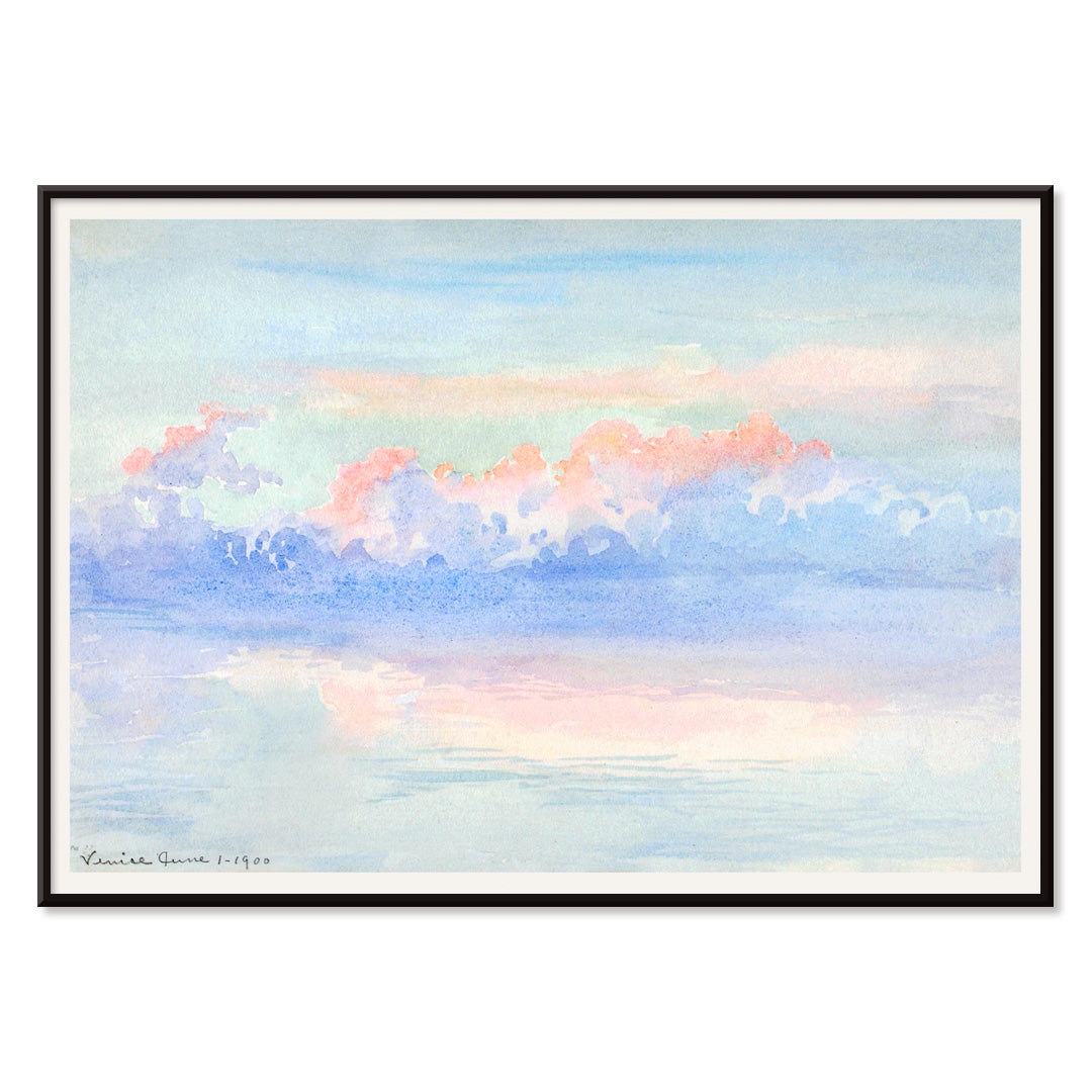 , with black aluminium frame on white background