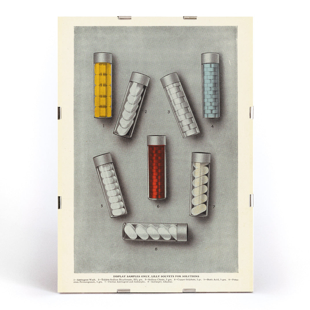 , framed and displayed in modern living room decor