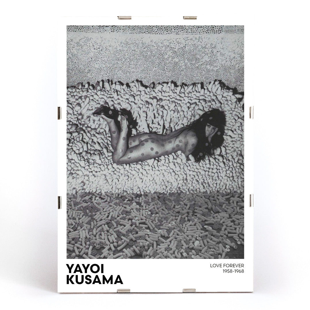 , framed and displayed in modern living room decor